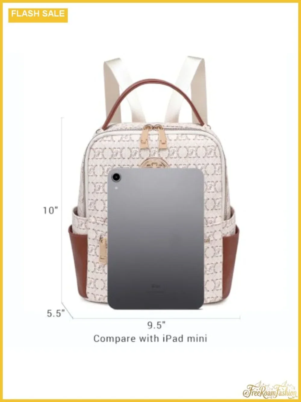 Small Backpack Purse Women Fashion Mini Backpack Multi Pockets Vegan Leather